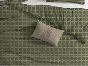 Renforcé pamut ágynemű BLOMORA zöld Ágyneműhuzat mérete: 2 db 70 x 90 cm | 200 x 220 cm