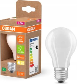 Led izzó A60 E27 2,2W 40W 470lm 2700K Filament 214lm/W A osztály Osram