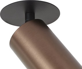 Modern süllyesztett spotlámpa sötét bronz GU10 50mm IP44 - Chels