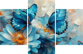 Kép - Kék pillangók (90x60 cm)