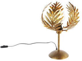 Vintage asztali lámpa arany 26 cm - Botanica