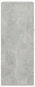 betonszürke szerelt fa tálalószekrény 60 x 30 x 75 cm