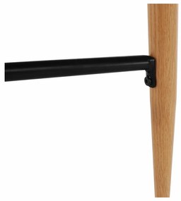 Bárasztal, fekete/tölgy, átmérő 60 cm, IMAM