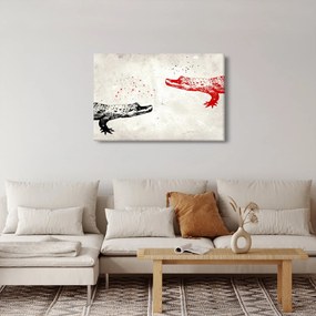 Kép - krokodilok (90x60 cm)