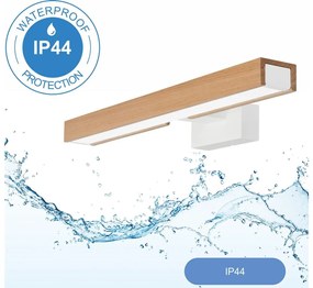 Brilagi Brilagi- LED Fürdőszobai tükörmegvilágítás WOODY MIRROR LED/8W/230V IP44 tölgy/fehér BG0881