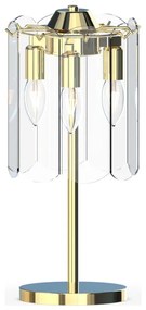 Zuma Line MT3523-3S-EGN - Asztali lámpa NIRA 3xE14/40W/230V arany