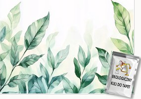 Fotótapéta Levelek Zöld Természet Hálószoba Nappali Tapéta Flizelina 200x140