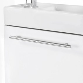 Fantastic fürdőszoba bútor Melanie tükörrel, fehér színben