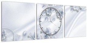 Kép - Virágos dizájn (órával) (90x30 cm)