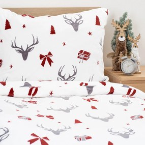 4Home Stag & Bows mikroflanel ágyneműhuzat, 140 x 200 cm, 70 x 90 cm
