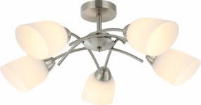 Felületre szerelhető csillár DONNA 5xE27/60W/230V nikkel