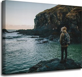 Vászonkép Hegyek Hegymászás Természet Sziklák Természet 50x40