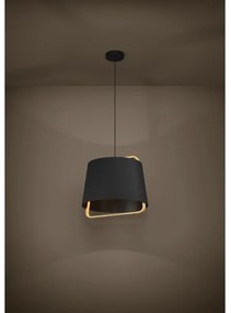 Eglo 390185 - Csillár zsinóron CAMALOZA 1xE27/40W/230V fekete