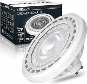 Led izzó AR111 10W =100W 3000K GU10 Prémium Meleg Ledlux nem villog