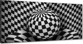 Festmények 120x60 Absztrakt fekete-fehér