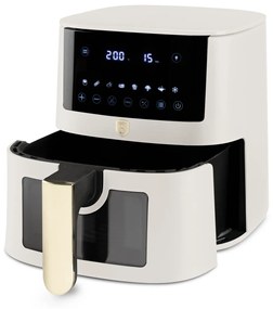 Berlinger Haus XL AirFryer 5 L átlátszó ablakkal matt krém