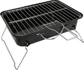 Faszenes Grill Piknik Bőrönd Téglalap Alakú Hordozható Összecsukható