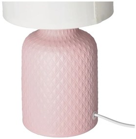 Rózsaszín asztali lámpa textil búrával (magasság 32 cm) Iner – Candellux Lighting