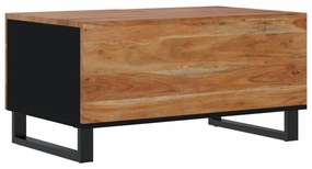 tömör akácfa és szerelt fa dohányzóasztal 80 x 50 x 40 cm