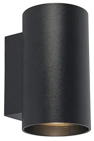 Okos dizájn fali lámpa fekete, 2 Wifi GU10-zel - Sandy