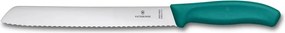 Victorinox - SWISS CLASSIC kenyérvágó kés, 21 cm-es, türkiz