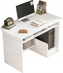 Íróasztal Fehér Ifjúsági Fiókos Polcos Számítógép Modern Asztal