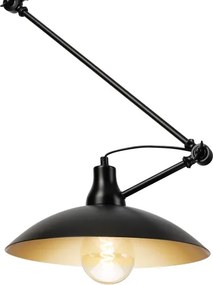 Brilagi - LED állítható rudas csillár IRONBEAM 1xE27/60W/230V fekete
