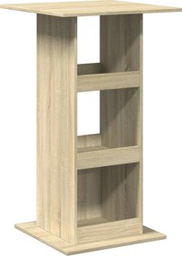 vidaXL sonoma tölgy színű szerelt fa bárasztal tárolóval 60x60x102 cm