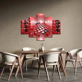 A gomb absztrakció képe (150x105 cm)