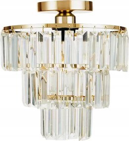 Kristály Csillár Lógó Mennyezeti Kristály Lámpa Arany Hálószoba E27