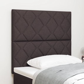 LED Fejtámla Gyémánt Blokk Design Sötétbarna 90 cm Szövet