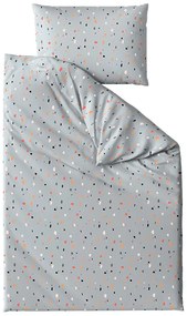 Krepp ágynemű kiságyhoz Renforcé PINTURA szürke Ágyneműhuzat mérete: 45 x 65 cm | 90 x 140 cm