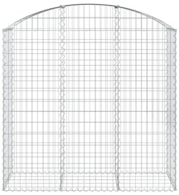 íves horganyzott vas gabion kosár 150x50x140/160 cm