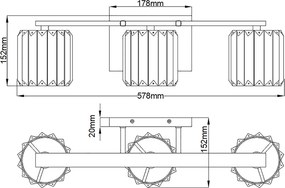 Quoizel glamour tükör világítás divine króm elsqzdivine3pcbath IP44