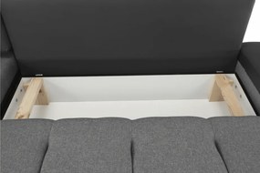 Sarokülőgarnitúra, szürke, TRAMP