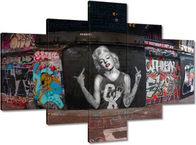 Festmények 100x70 Marilyn Monroe Graffiti