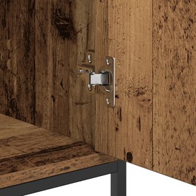 Old fa oldalszekrény 100x35x80 cm Műgyanta és Acél