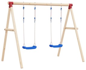 2 db kék polietilén hinta kötéllel 37 x 15 cm