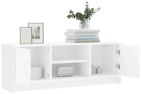 fehér szerelt fa TV-szekrény 102x30x37,5 cm