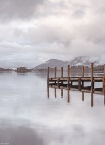 Poszter 20,5x28,4cm Móló Derwentwaterben, Assaf Frank
