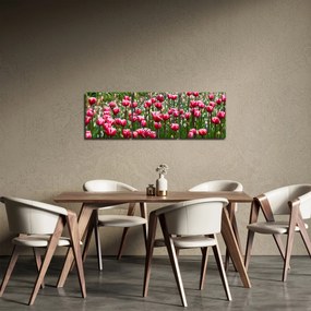 Tulipán képe (órával) (90x30 cm)
