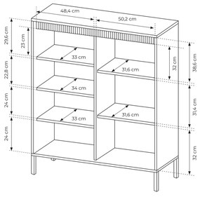 LM SENSO A3D komód - fekete