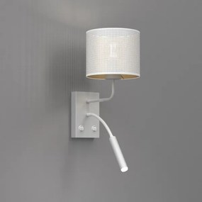 Fali lámpa LOFT SHADE 1xE27/60W+1xG9/8W/230V fehér/arany