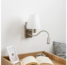 Brilagi - LED Fali lámpa NUBILA 1xE27/25W/230V + LED/3W króm/fehér