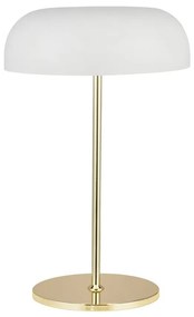 Searchlight EU60707WH - Asztali lámpa HANOVER 2xE14/7W/230V fehér/arany