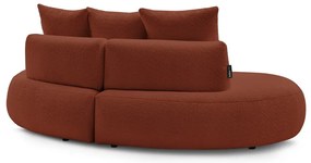 Téglavörös buklé szövet kanapé 260 cm Saint-Germain – Bobochic Paris