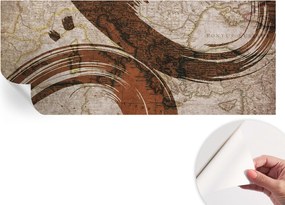 Modern öntapadós fotótapéta falra Művészi térkép 250x104 cm