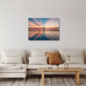 Nap sugarak képe Dayton Beach felett (üvegen) (70x50 cm)