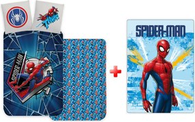 Pókember Light Thwip gyerek, ovis ágyneműhuzat és polár takaró szett