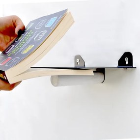 KÉSZLET 2x Fali polc 15x21 cm fekete/fehér